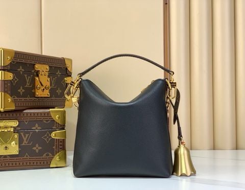 TÚI NỮ L V MIMI MULTIPASS MINI CHAIN BAG – DA ĐỎ RƯỢU BÓNG VÂN NHĂN, KEY BELL & CHAIN BỆN THÁO RỜI