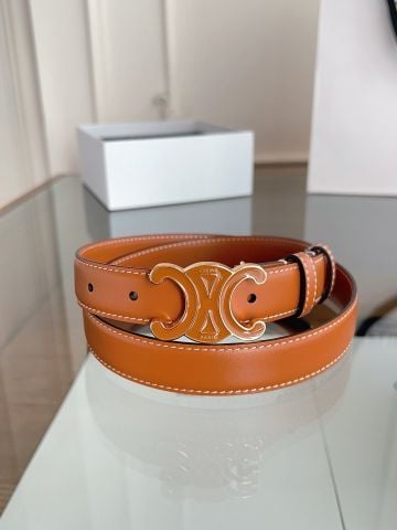 THẮT LƯNG NỮ C L N TRIOMPHE ENAMEL BUCKLE TAURILLON LEATHER BẢN 2.5CM