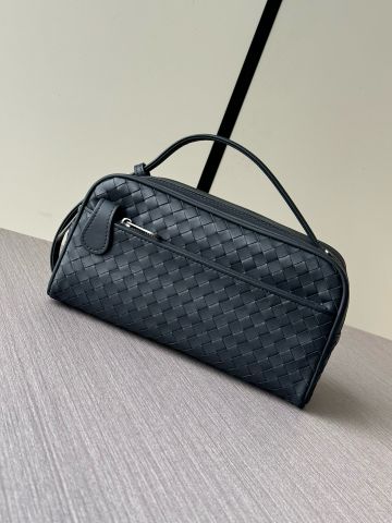 Clutch  BV* dáng hộp đeo tay dập vân caro cao cấp