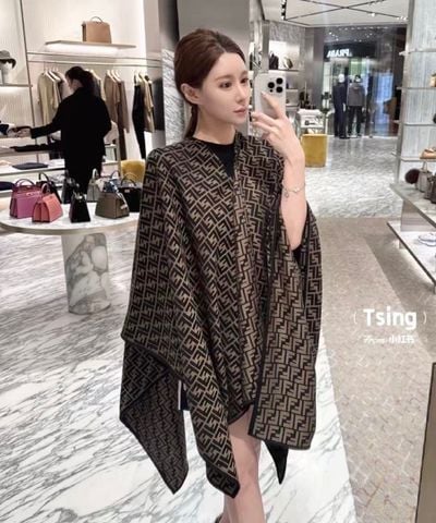 KHĂN CHOÀNG NỮ FEN* FF MONOGRAM – LEN LỤA CAO CẤP