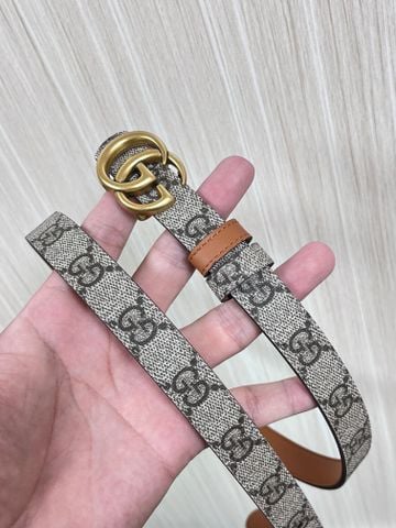 THẮT LƯNG NỮ G C GG MARMONT REVERSIBLE BẢN 2.0CM PHỐI GG SUPREME & DA THUỘC