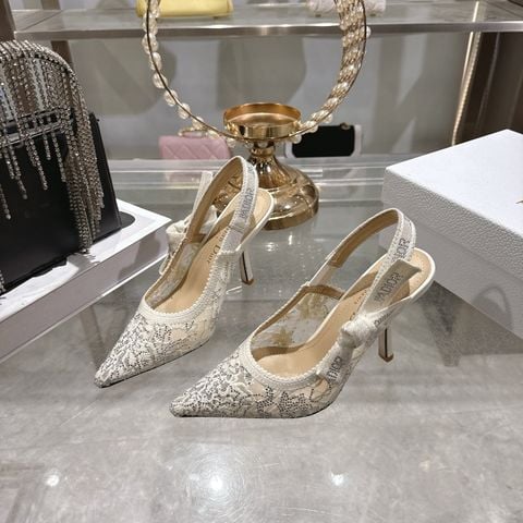 GIÀY CAO GÓT NỮ DR LƯỚI ĐÍNH ĐÁ LẤP LÁNH