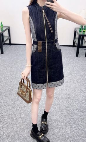 Váy Nữ L*V  Denim Monogram 2025