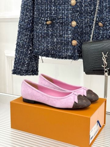 GIÀY BỆT NỮ L V BALLET FLAT – MONOGRAM CAP-TOE, KỸ THUẬT SACCHETTO