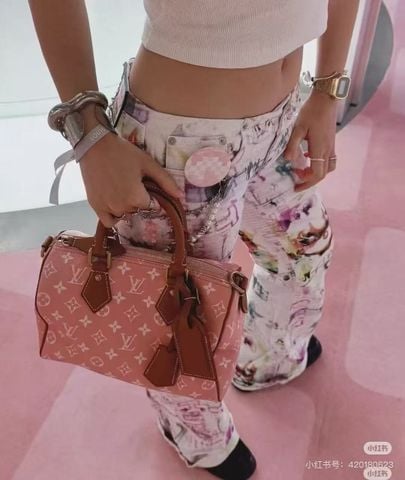 TÚI NỮ L V SPEEDY P9 BANDOULIÈRE 25 MONOGRAM DA BÊ MỀM