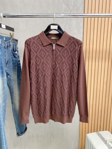 ÁO LEN NAM ZL HỌA TIẾT SIGNATURE DỆT JACQUARD – PHOM GỌN LỊCH LÃM