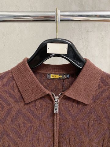 ÁO LEN NAM ZL HỌA TIẾT SIGNATURE DỆT JACQUARD – PHOM GỌN LỊCH LÃM