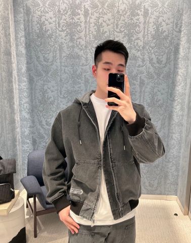 ÁO KHOÁC NAM DR DÁNG HOODIE TWILL WASH HIỆU ỨNG VINTAGE