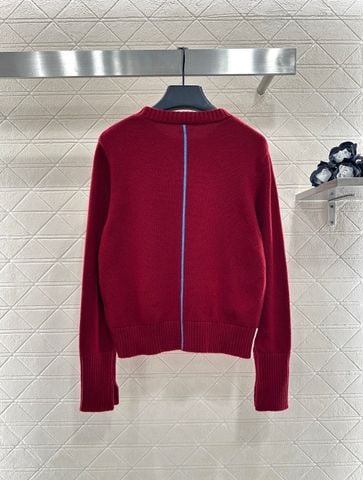 ÁO LEN NỮ LOEW* DỆT KIM THÊU NGỰC PHỐI GÂN TƯƠNG PHẢN