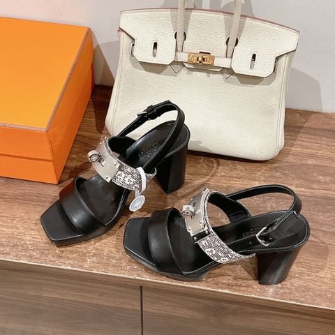 SANDAL CAO GÓT NỮ HERM* ILONA 90 VÂN THẰN LẰN PHÁ CÁCH
