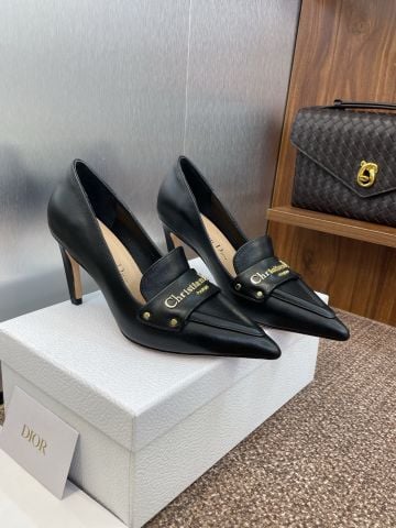Giày cao gót My Di*or*   – mũi nhọn loafer buckle 8cm