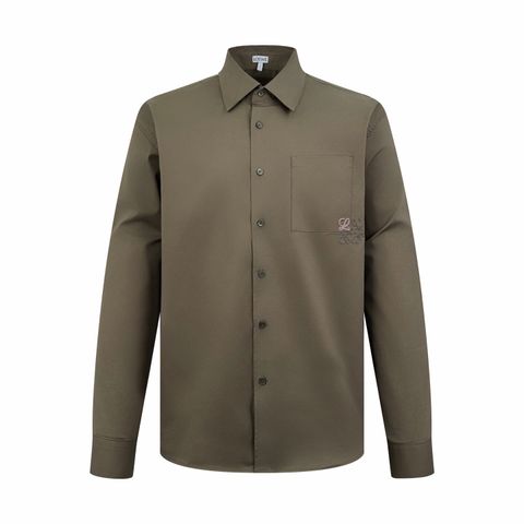 ÁO SƠ MI LW THÊU ANAGRAM 2 MÀU TRÊN TÚI NGỰC FORM RỘNG SANG TINH TẾ