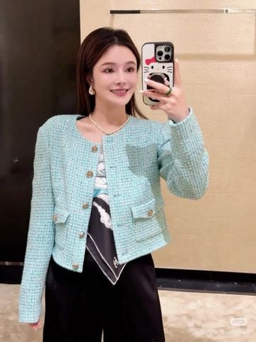 Áo khoác nữ CHNEL*  – Tweed cao cấp, tinh tế & sành điệu