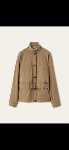 ÁO KHOÁC NỮ L P DÁNG FIELD JACKET CÓ ĐAI – COTTON PHA, LÓT KẺ Ô