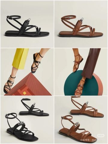 Sandal nữ Herme*s  Eclair 2025