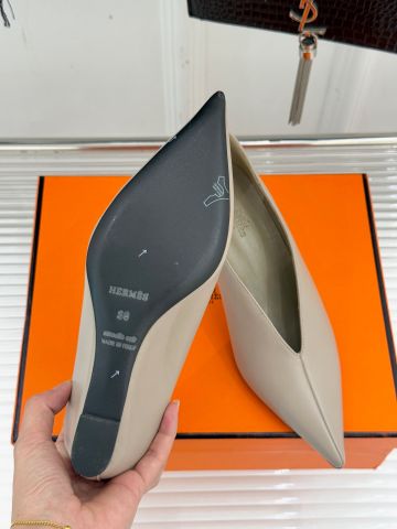 GIÀY CAO GÓT NỮ H M DÒNG 25WF MŨI NHỌN XẺ V GÓT XUỒNG ẨN