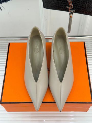 GIÀY CAO GÓT NỮ H M DÒNG 25WF MŨI NHỌN XẺ V GÓT XUỒNG ẨN