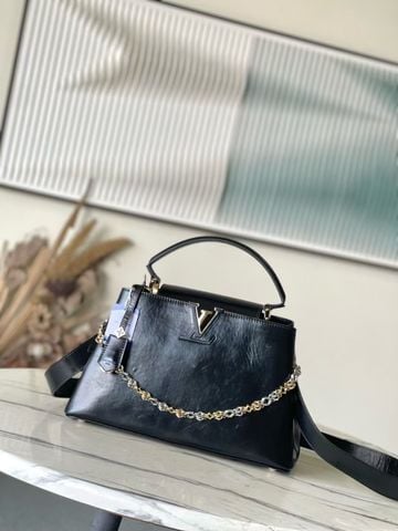 TÚI XÁCH NỮ LV* CAPUCINES SOUPLE SIZE L – DA BÊ MỀM MỊN, SANG TRỌNG