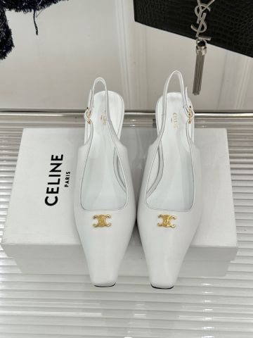 GIÀY CAO GÓT NỮ CEL SLINGBACK MŨI VUÔNG TRIOMPHE GÓT 5CM