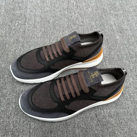 SNEAKER NAM B C RUNNER CASHMERE KNIT PHỐI SUEDE, ĐẾ CAO ÊM DÁNG SPORTY-LUXURY