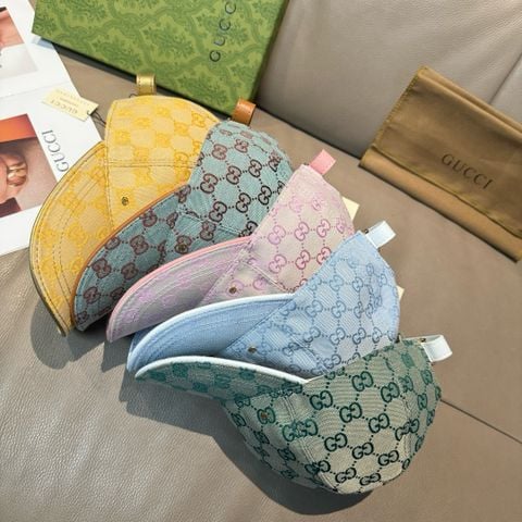 Mũ lưỡi trai GUCC* nam nữ  – MONOGRAM PASTEL THANH LỊCH