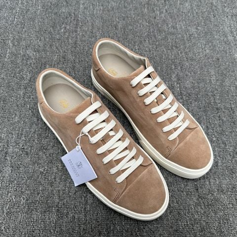 GIÀY SNEAKER NAM B C LOW-TOP SUEDE CALFSKIN ĐẾ CAO SU NHẸ