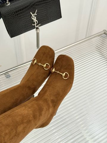 BỐT CAO CỔ NỮ G C SIGNORA – HORSEBIT, MŨI VUÔNG, GÓT TRỤ 8,5CM, DA LỘN