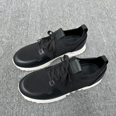 GIÀY SNEAKER NAM G A KNIT-AND-LEATHER SOCK FIT, PHỐI DA & DỆT KNIT, ĐẾ CAO SU THỂ THAO