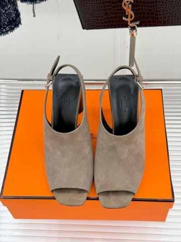 SANDAL CAO GÓT NỮ H M MŨI HỞ SANG TRỌNG – PHOM RETRO THANH LỊCH, GÓT 9CM TÔN DÁNG