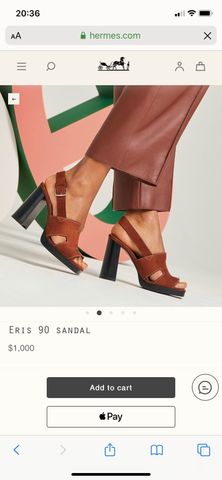 SANDAL CAO GÓT NỮ HERM ERIS 90 DA LỘN MÀU MỚI ẤN TƯỢNG