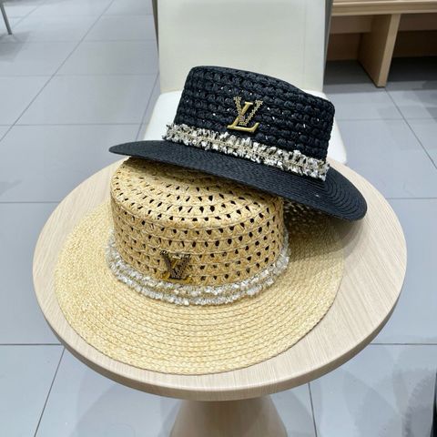 MŨ NỮ L*V  RAFFIA STRAW