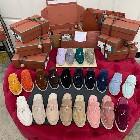 GIÀY NỮ LOAFER LP DA HƯƠU NHẬP Ý CHARM KIM LOẠI PHOM THON GỌN MANG ÊM TÔN DÁNG