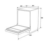 Máy rửa chén độc lập Hafele HDW-F601B 535.29.670