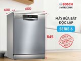 Máy rửa bát độc lập Bosch SMS6ZCI16E Serie 6 sấy zeolith made in Germany
