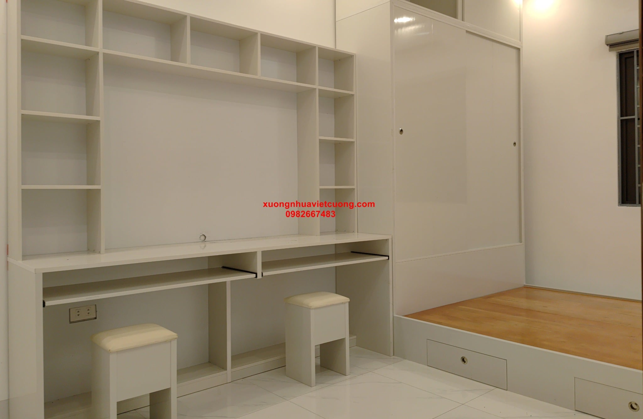 BÀN HỌC ĐÔI BẰNG NHỰA BHD411