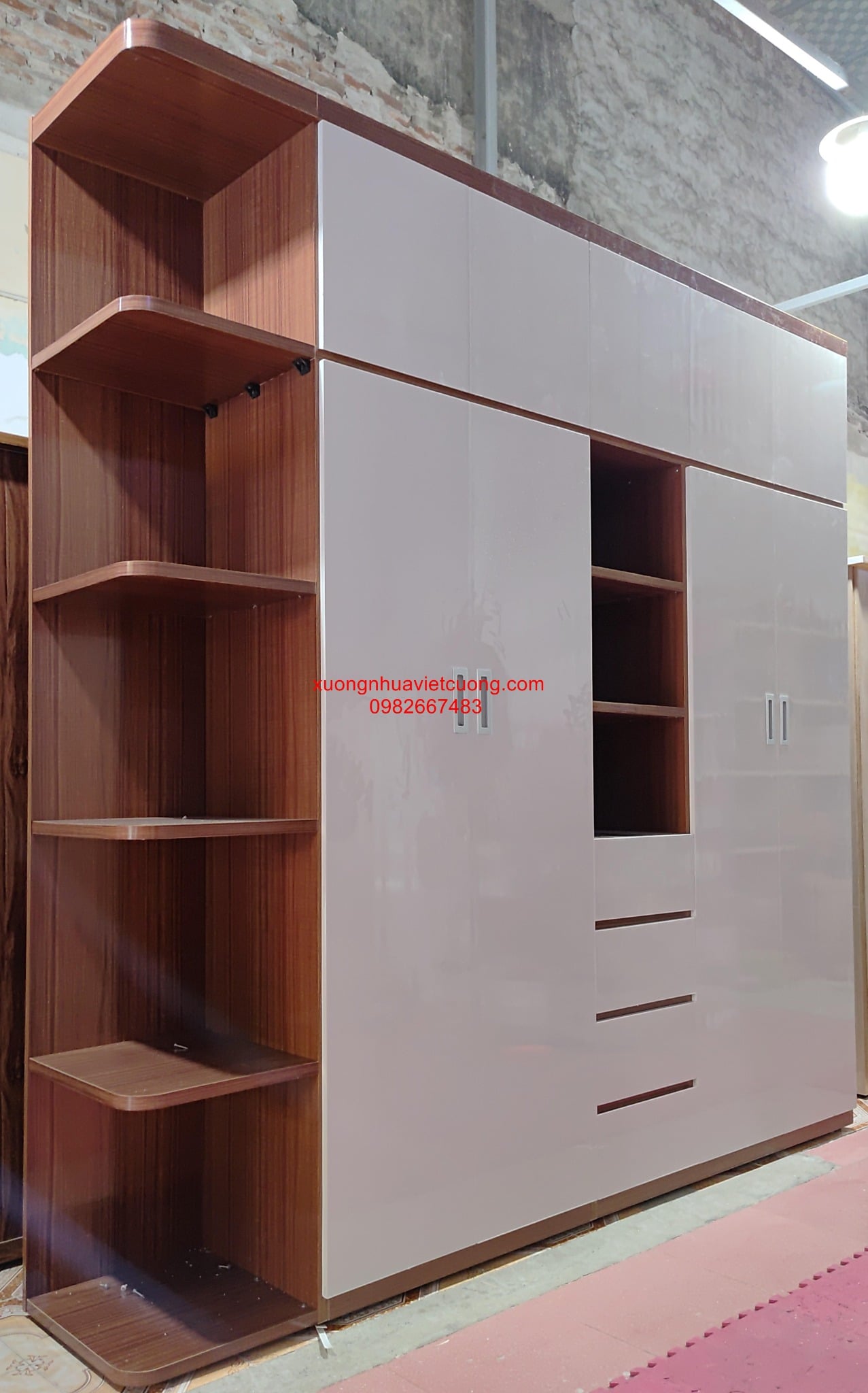 TỦ NHỰA QUẦN ÁO 6 CÁNH TA6657