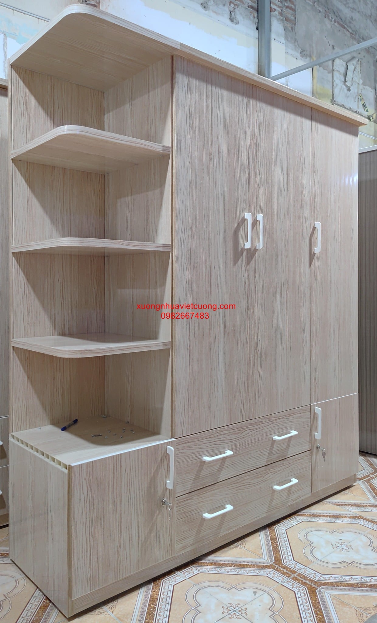 TỦ NHỰA QUẦN ÁO 4 CÁNH TA4657