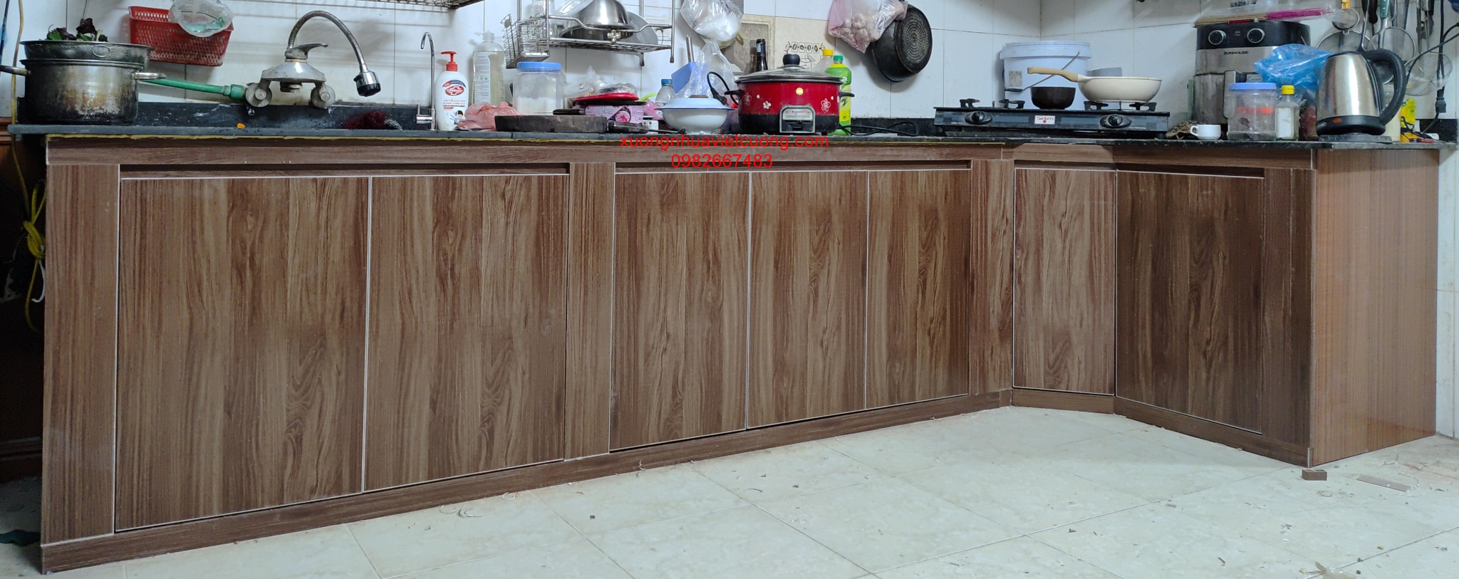 TỦ BẾP NHỰA TBN152