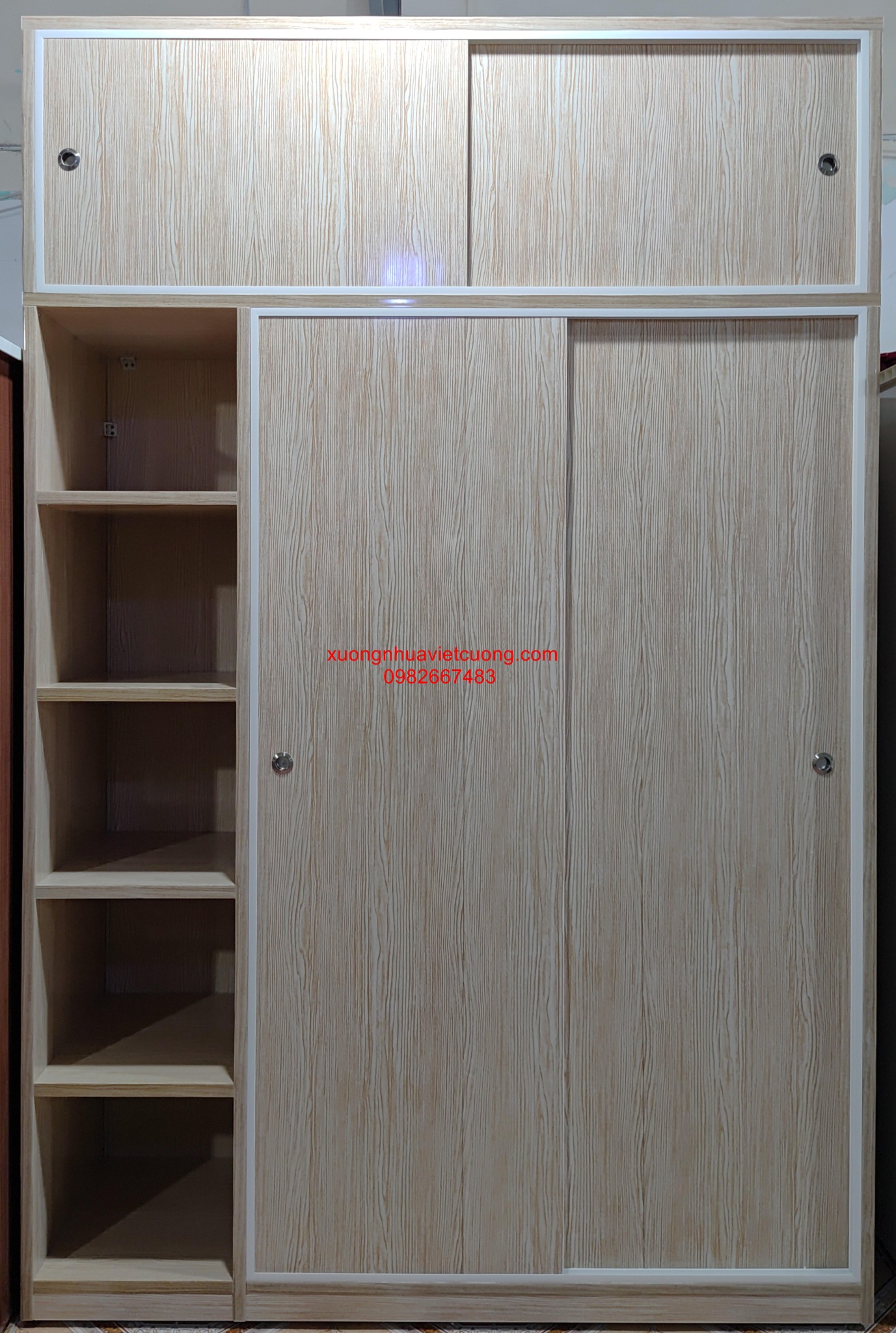 TỦ NHỰA CÁNH LÙA CÓ KỆ TCL5224