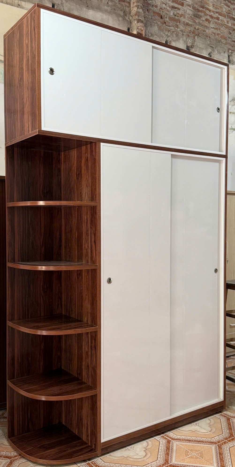 TỦ NHỰA CÁNH LÙA CÓ KỆ TCL5217