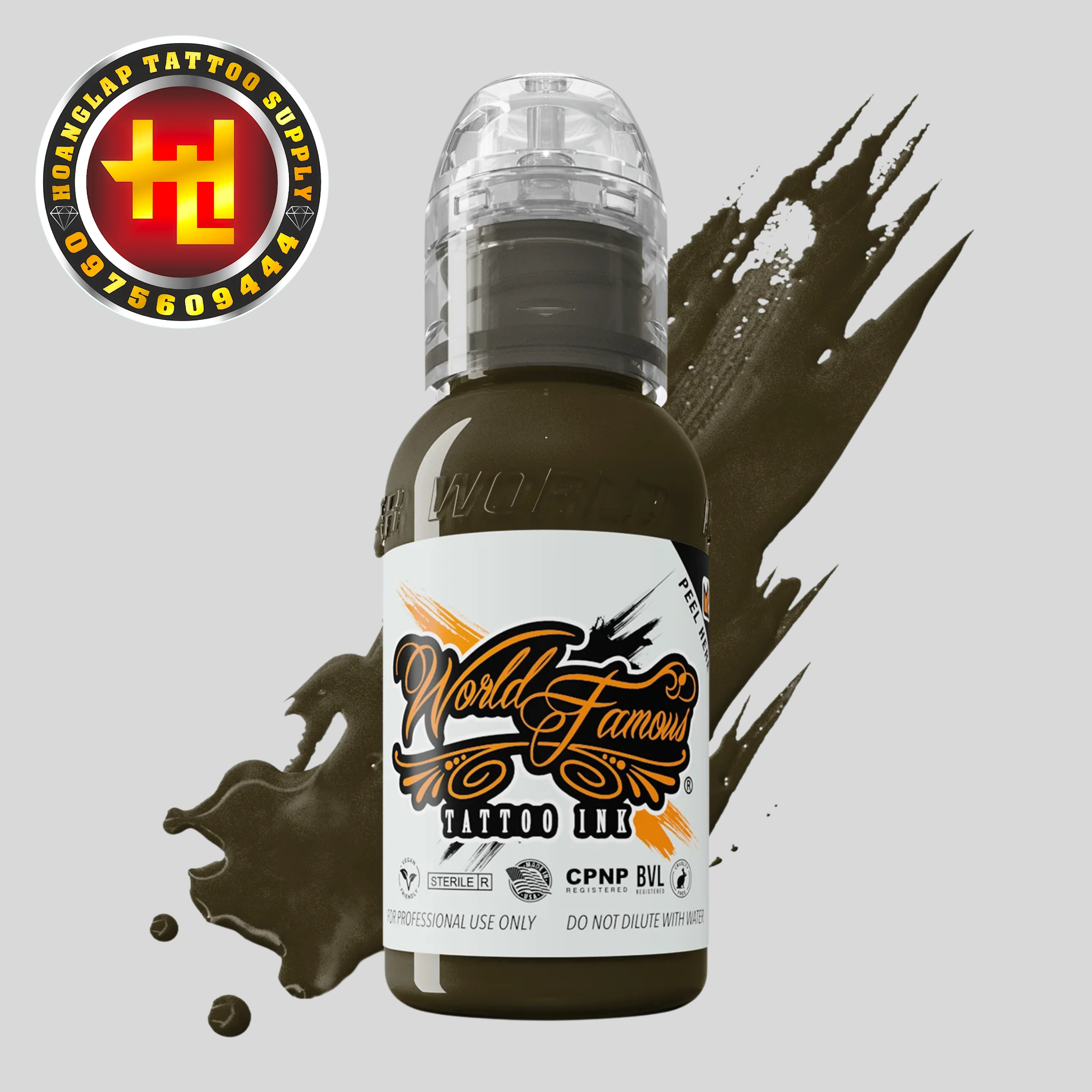 Mực WORLD FAMOUS USA DARK TAN - Nâu