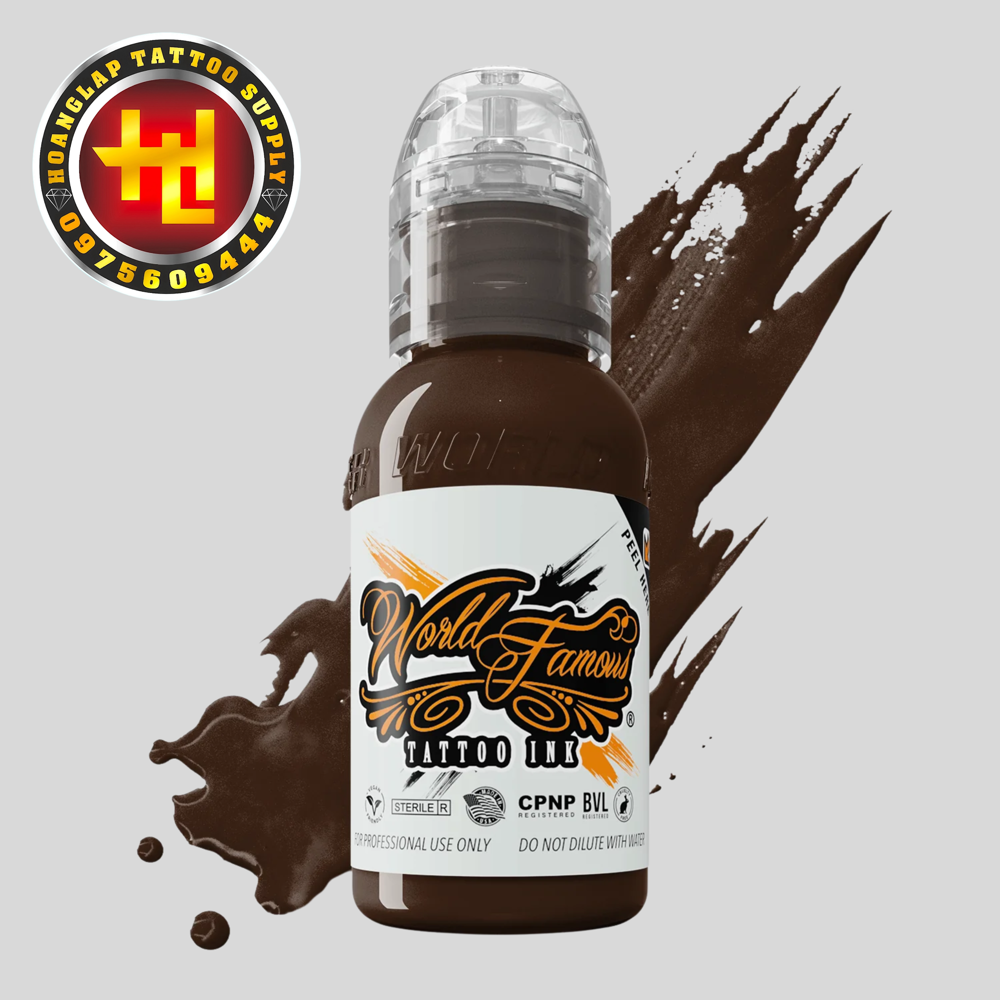 Mực WORLD FAMOUS USA HOOVER DAM - Nâu