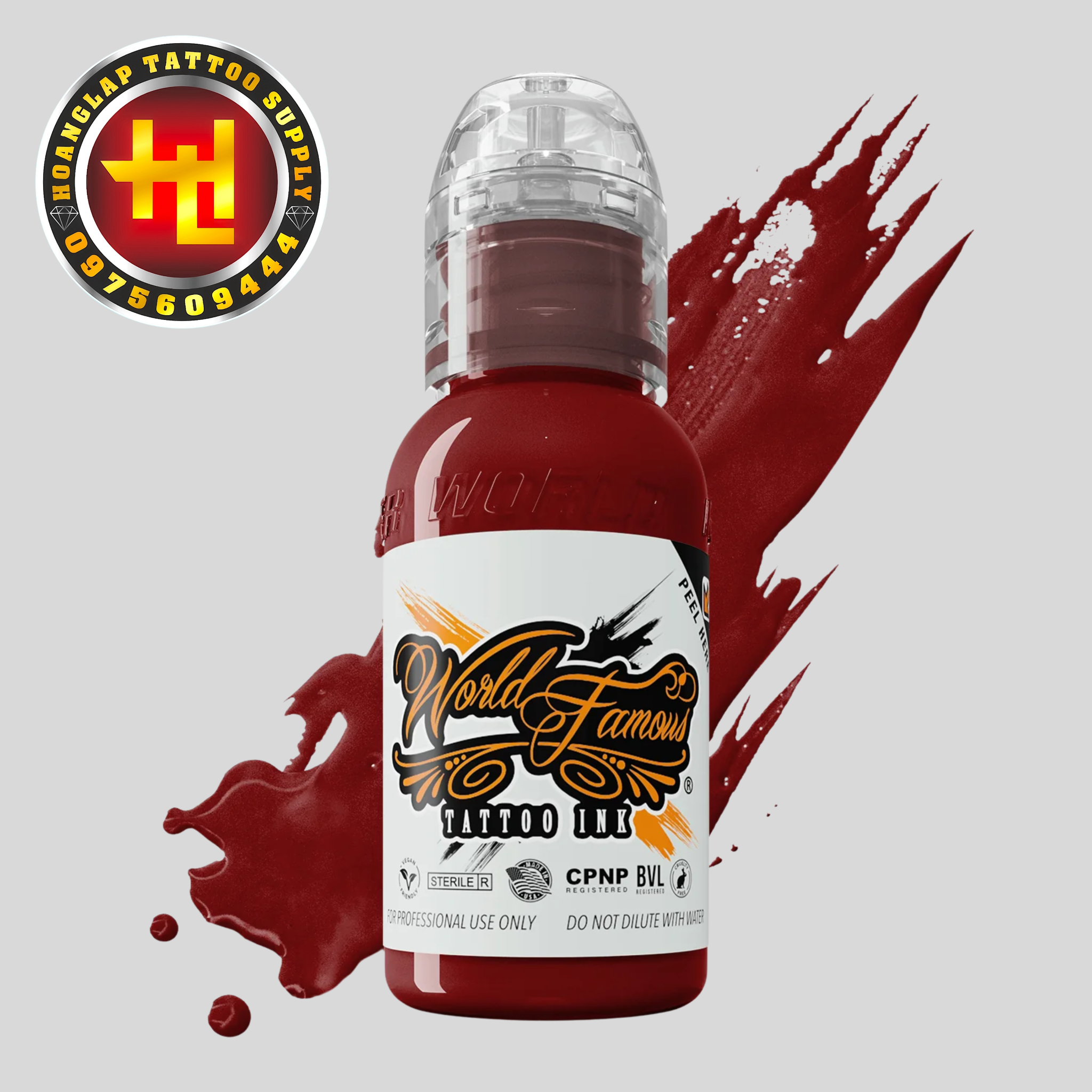 Mực WORLD FAMOUS USA RAGNAROK RED - Đỏ