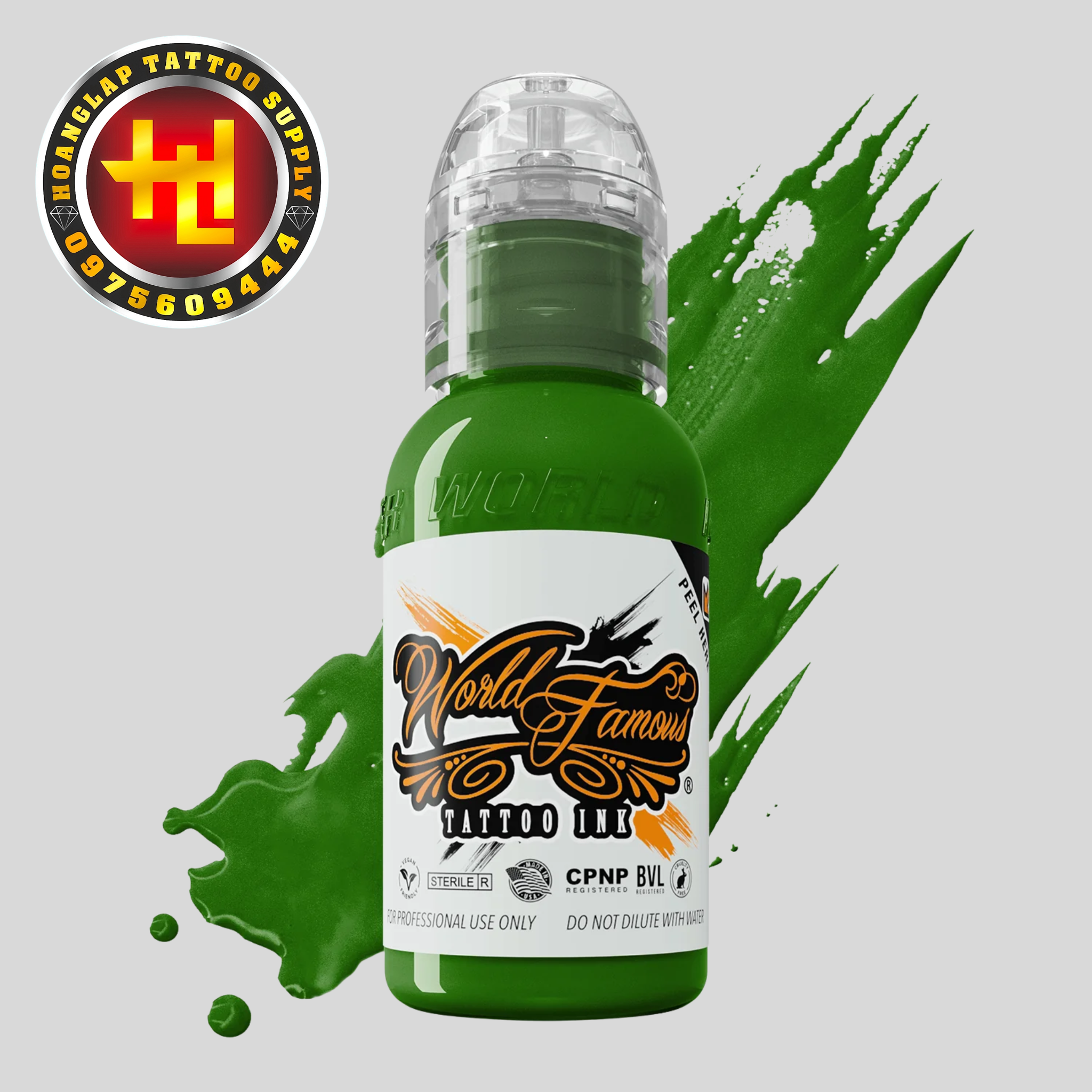 Mực WORLD FAMOUS USA EVERGLADES GREEN - Xanh Lá