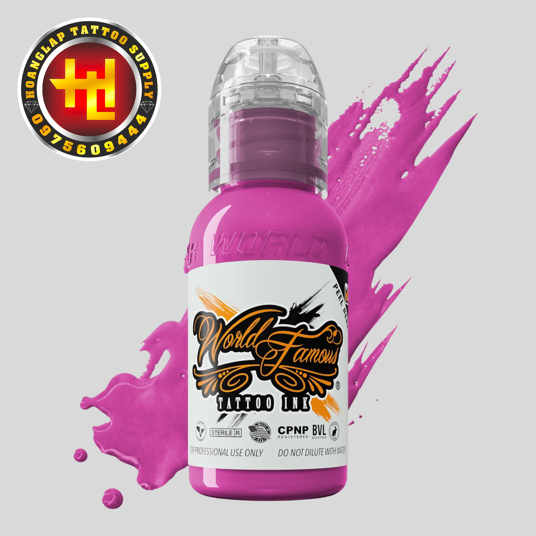 Mực WORLD FAMOUS USA PARIS PINK - Hồng