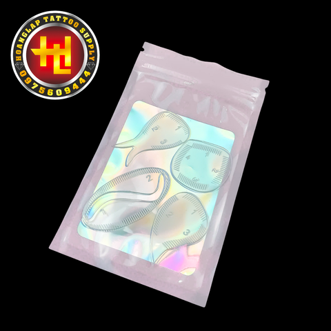  Set 4 Thước Vẽ Sợi Chân Mày Và Vẽ Mí Mắt - Phun Xăm Thẩm Mỹ 