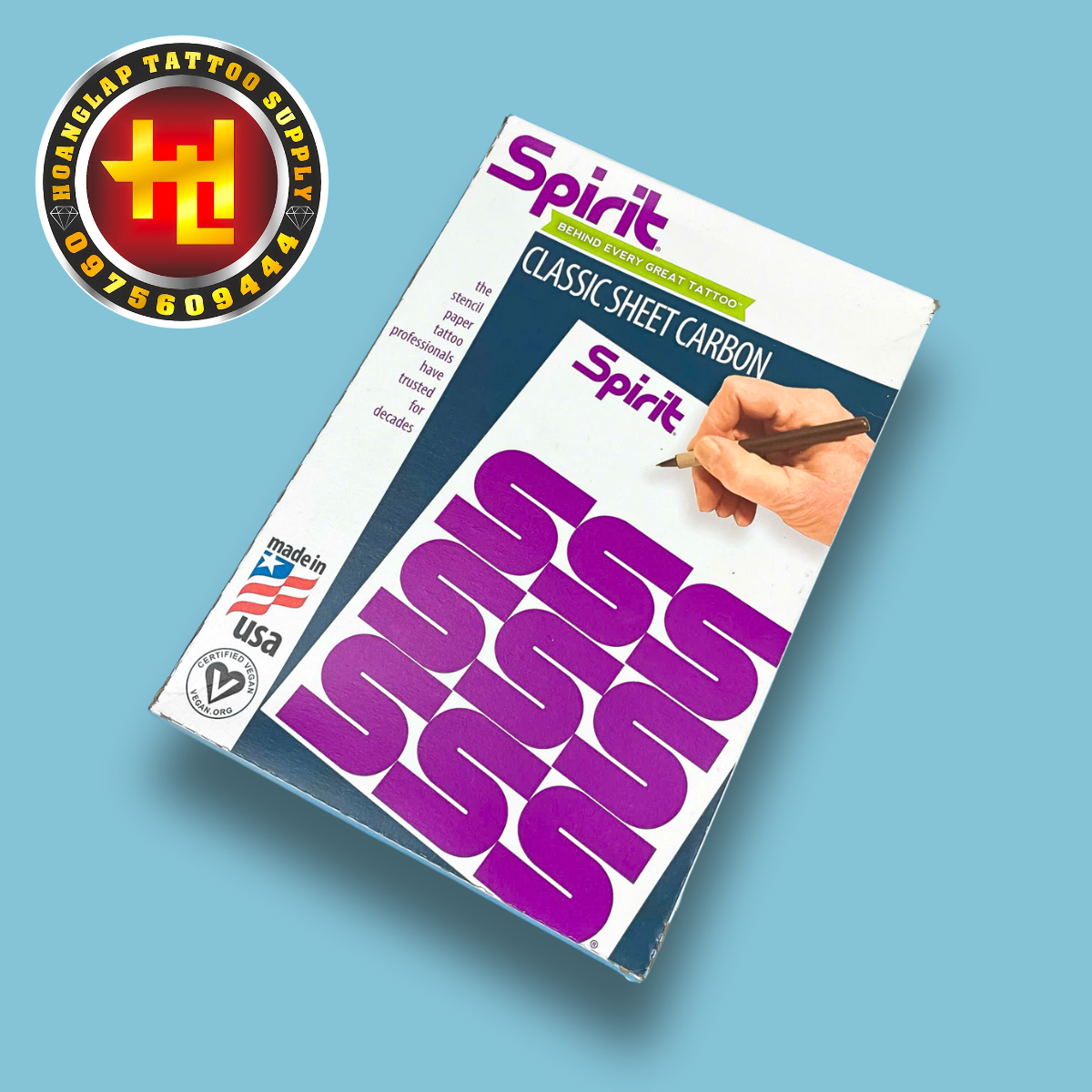 Giấy Scan Tay CLASSIC SHEET CARBON SPIRIT USA - 1 Lớp