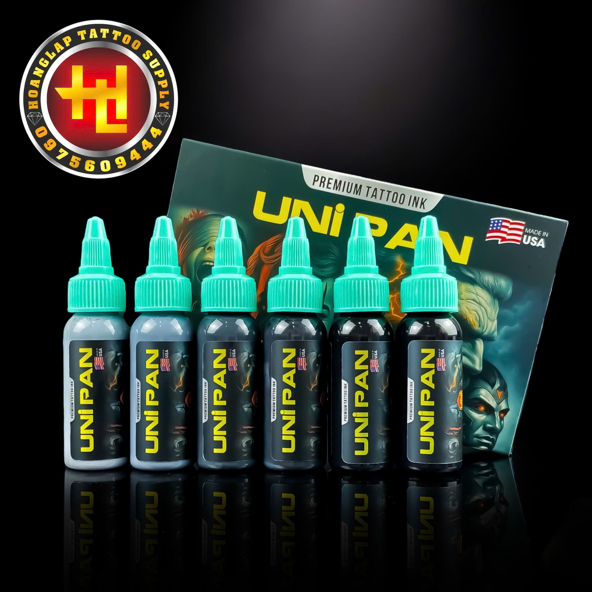 SET Mực UNI INK UNI PAN 1OZ - Sét Màu Xám