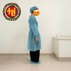 Áo Y Tế Sử Dụng Một Lần - Free Size - Màu Trắng Và Xanh
