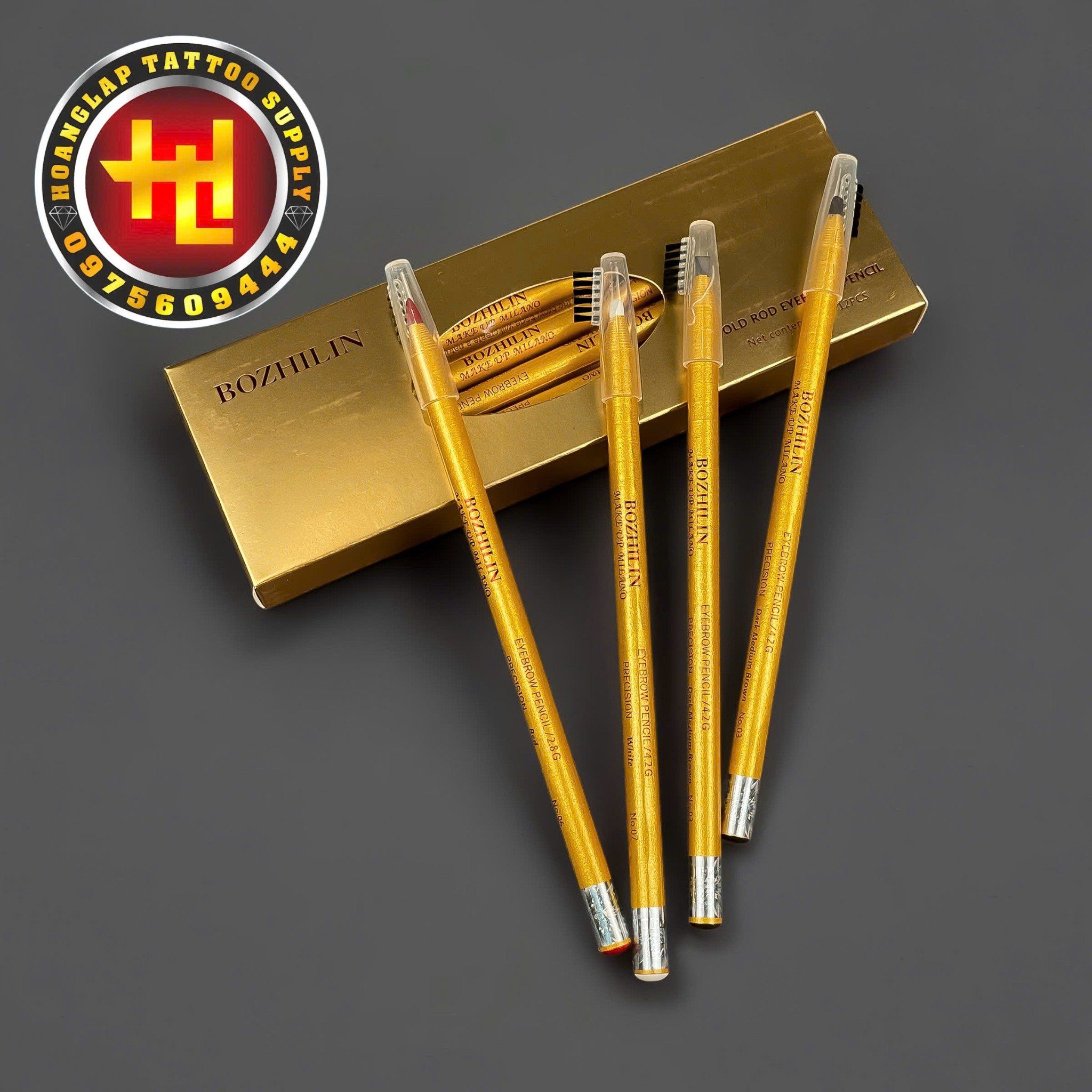 Chì Xé BOZHILIN VÀNG - Vẽ Định Hình Trang Điểm Mày Môi Phun Xăm